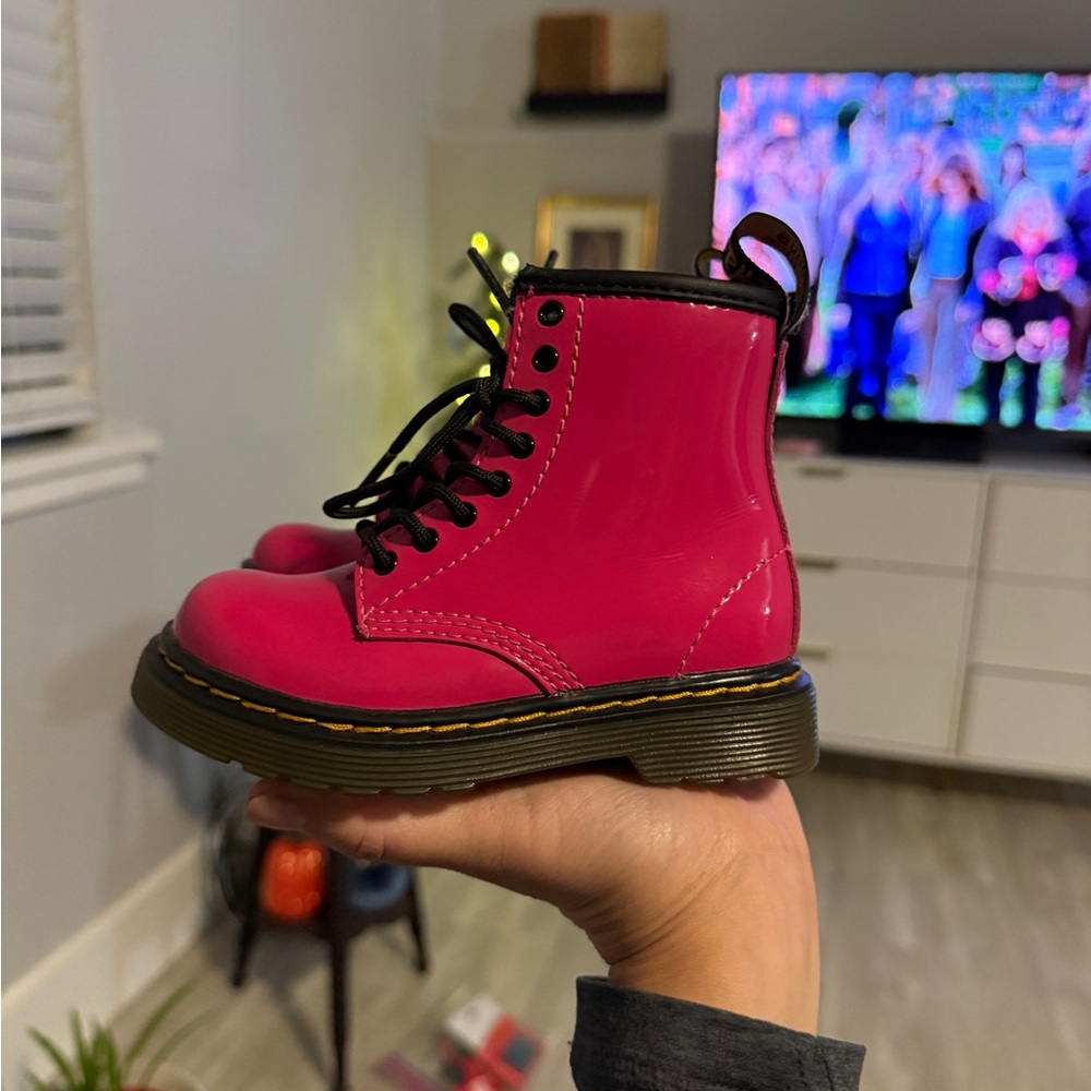 Doc Martens Hot Pink High Top Boots | Toddler size 7